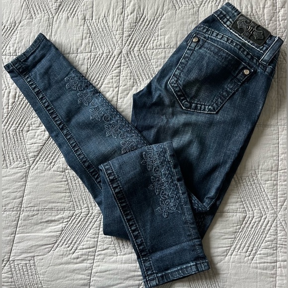 Miss Me MidRise Cuffed Skinny Jeans 25 - Picture 3 of 6